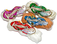 Multiple Karoun Brand string cheese packages