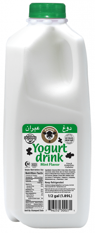 Yogurt Drink Mint Flavor 0.5 gal.