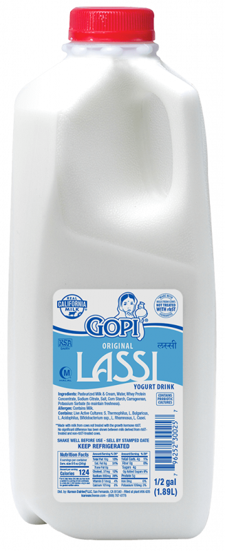 Yogurt Drink Lassi Plain 0.5 gal.