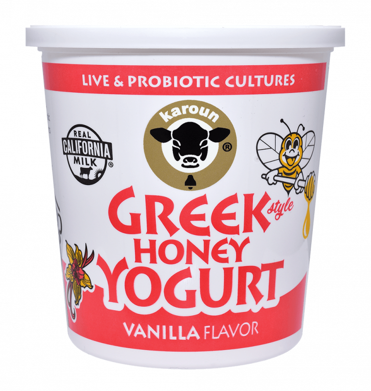 Greek Honey Yogurt Vanilla Flavor Whole Milk 24 oz.