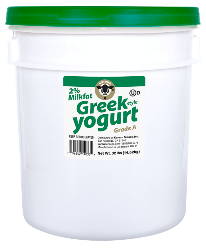 Greek Style Yogurt Plain Lowfat Pail 32 lb.