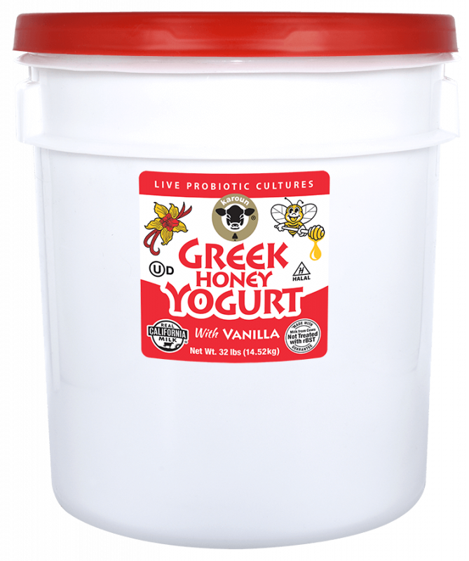 Greek Honey Yogurt Vanilla Pail 32 lb.