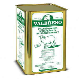 Valbreso French Sheep's Milk Cheese Tin 16 kg.