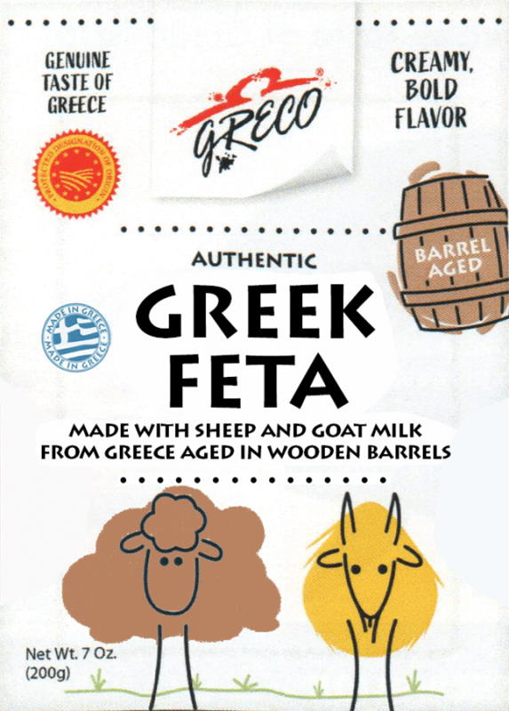 Greco Greek Feta Barrel Aged Vacuum Pack 7 oz.