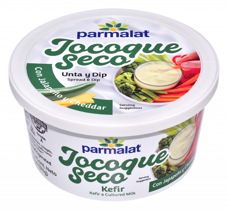 Parmalat Jocoque Seco con Jalapeño y Cheddar 11 oz.