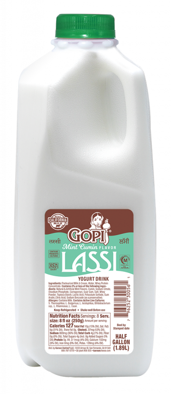 Yogurt Drink Lassi Mint Cumin 0.5 gal.