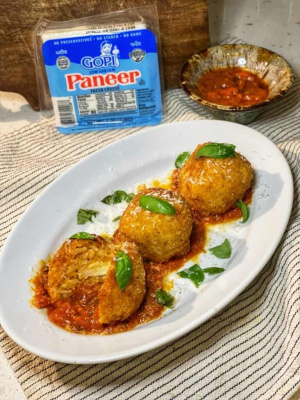 Paneer Cauliflower Rice Arancini