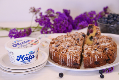 Blueberry Pecan Nata Coffee Cake